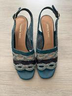 Sandalen met hak Daniele Tucci maat 40, Kleding | Dames, Schoenen, Blauw, Zo goed als nieuw, Daniele tucci, Sandalen of Muiltjes