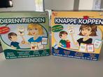 2 Gezelschapsspelen : Dierenvrienden en Knappe Koppen , Hobby en Vrije tijd, Gezelschapsspellen | Overige, Ophalen, Zo goed als nieuw
