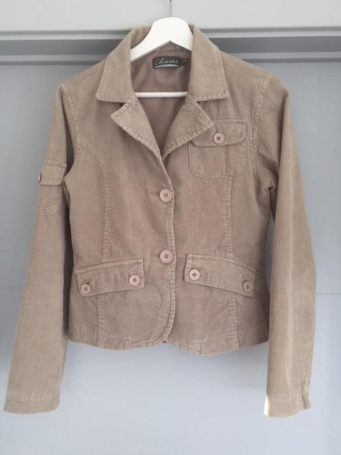 Jasje in ribfluweel maat36, Kleding | Dames, Jasjes, Kostuums en Pakken, Zo goed als nieuw, Jasje, Maat 36 (S), Ophalen of Verzenden