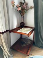 Roltafeltje, Huis en Inrichting, Tafels | Bijzettafels, Gebruikt, 55 tot 75 cm, Rechthoekig, Hout
