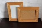2 houten kwalitatieve nieuwe dezelfde kaders  18,5 cm X 24cm, Hout, Ophalen