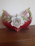 Antieke barbotine majolica vaas, Ophalen