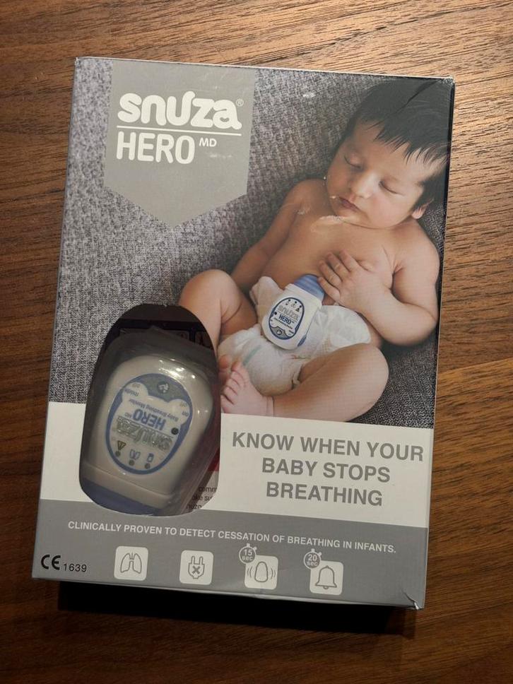 Snuza MD Hero Ademhalingsbabymonitor, Kinderen en Baby's, Babyfoons, Zo goed als nieuw, Ophalen