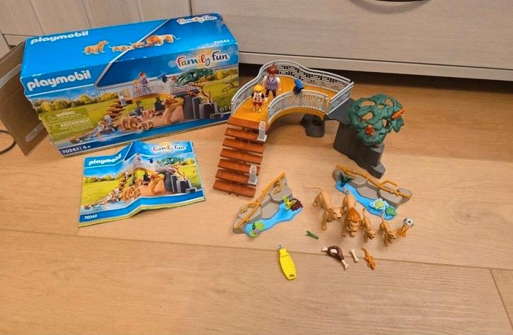 Playmobil leeuwenbuitenverblijf nr 70343, Kinderen en Baby's, Speelgoed | Playmobil, Zo goed als nieuw, Ophalen of Verzenden