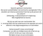 Gezocht Mechanieker, Vacatures, Vacatures | Automotive, Vanaf 3 jaar