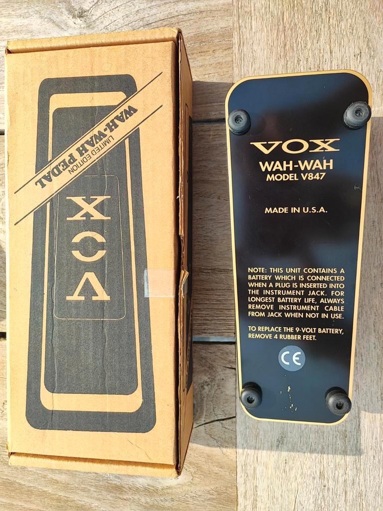 ② VOX V847G Limited Edition Wah-Wah Pedal (Black & Gold) — Effets — 2ememain