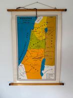 Oude schoolkaart Palestina ten tijde van Christus, Antiek en Kunst, Antiek | Schoolplaten, Ophalen of Verzenden
