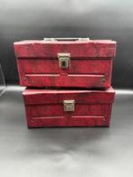 Set van 2 Vintage Audio Cassettes Opbergkoffers – 12 Cassett, Ophalen of Verzenden, Zo goed als nieuw