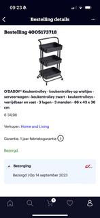 Trolley voor keuken (of knutselen) - nieuw, Huis en Inrichting, Ophalen, Nieuw