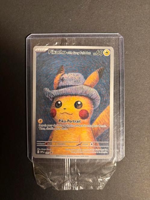 Pokemon- Pikachu with grey felt hat, Hobby en Vrije tijd, Verzamelkaartspellen | Pokémon, Nieuw, Losse kaart, Ophalen of Verzenden