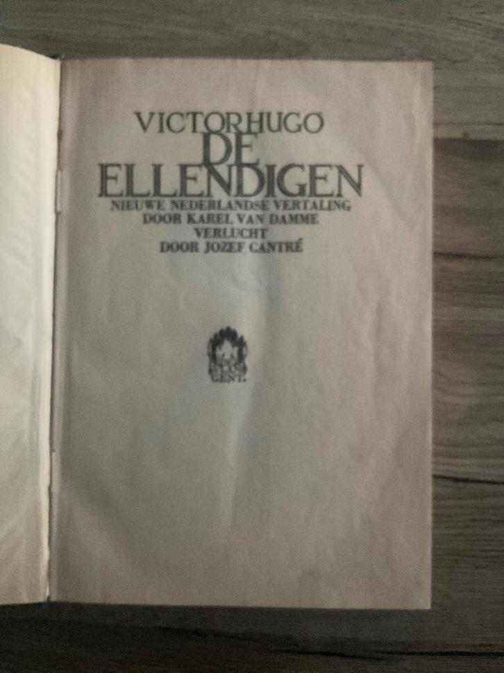 VICTOR HUGO DE ELENDIGEN - JOZEF CANTRE, Boeken, Kunst en Cultuur | Beeldend, Zo goed als nieuw, Grafische vormgeving, Ophalen of Verzenden