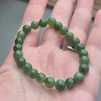 Bracelet perlé en jade néphrite naturel, Envoi, Neuf