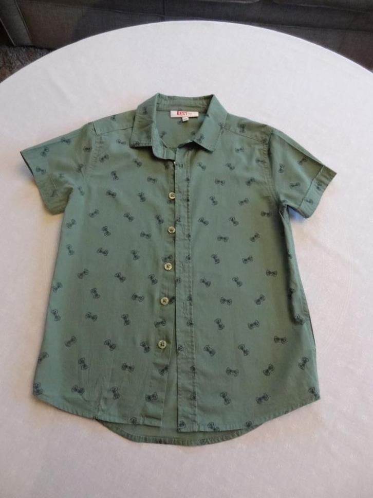 Jongenshemdjes maat 128, Kinderen en Baby's, Kinderkleding | Maat 128, Zo goed als nieuw, Jongen, Shirt of Longsleeve, Ophalen of Verzenden