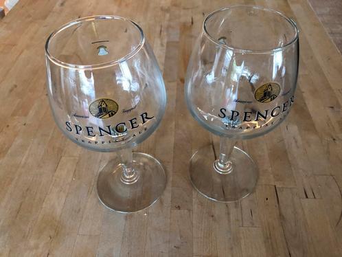 Spencer Trappist Glazen - zeldzaam, Verzamelen, Biermerken, Zo goed als nieuw, Ophalen of Verzenden