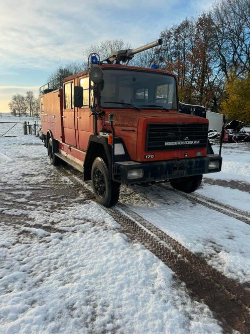 magirus deutz 170 4x4 brandweer expeditie camper, Auto's, Oldtimers, Particulier, 4x4, Overige merken, Diesel, Handgeschakeld