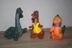 3x oude piepfiguren Dino's ,+- 16 cm hoog (werkende piepers), Verzamelen, Ophalen of Verzenden, Gebruikt