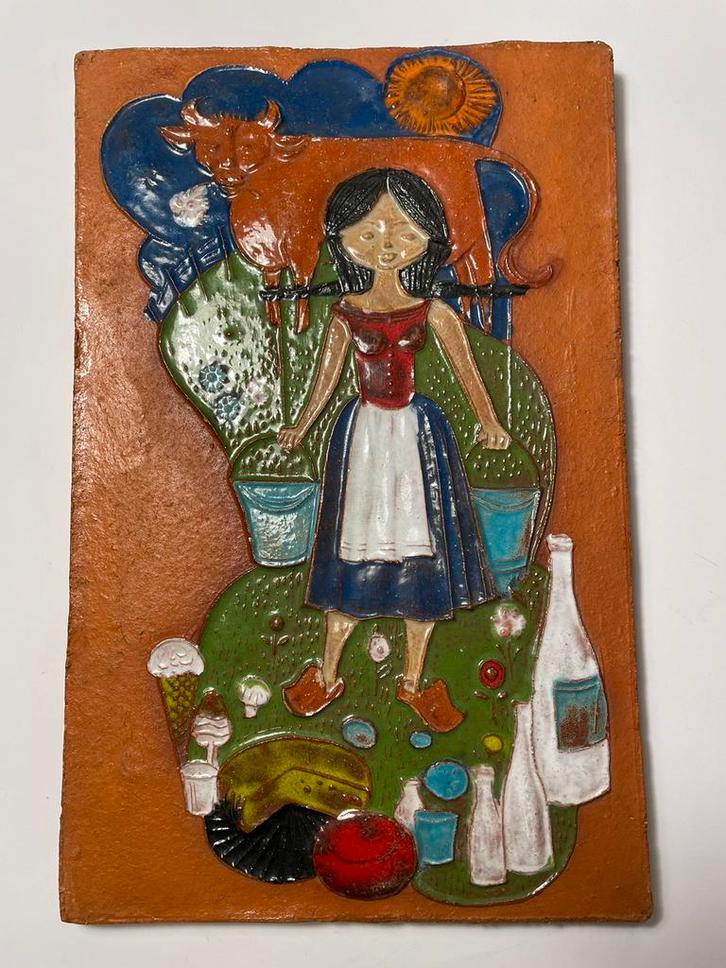 Plaque décorative Amphora, Antiek en Kunst, Antiek | Keramiek en Aardewerk, Ophalen of Verzenden