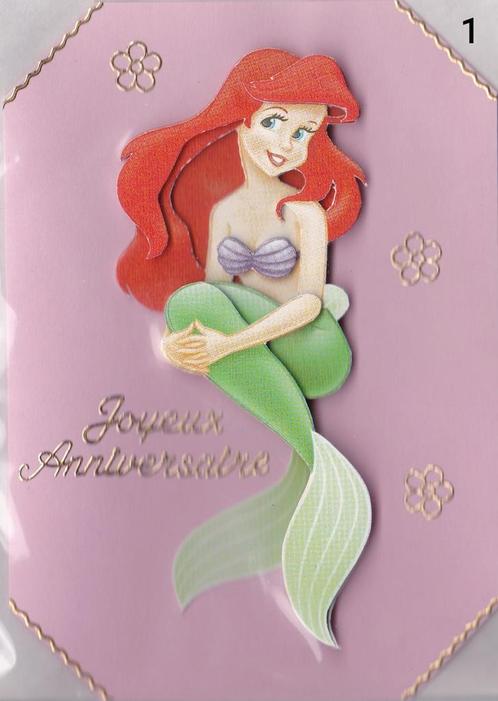 Cartes de vœux en 3D avec les Princesse Disney, Hobby & Loisirs créatifs, Cartes | Maison | Fabrication artisanale, Neuf, Disney