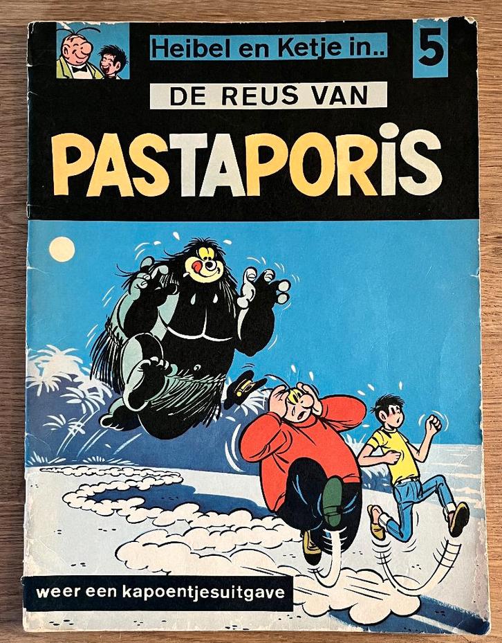 Heibel en Ketje - De reus van Pastaporis -5-1e(1968) Strip, Livres, BD, Utilisé, Une BD