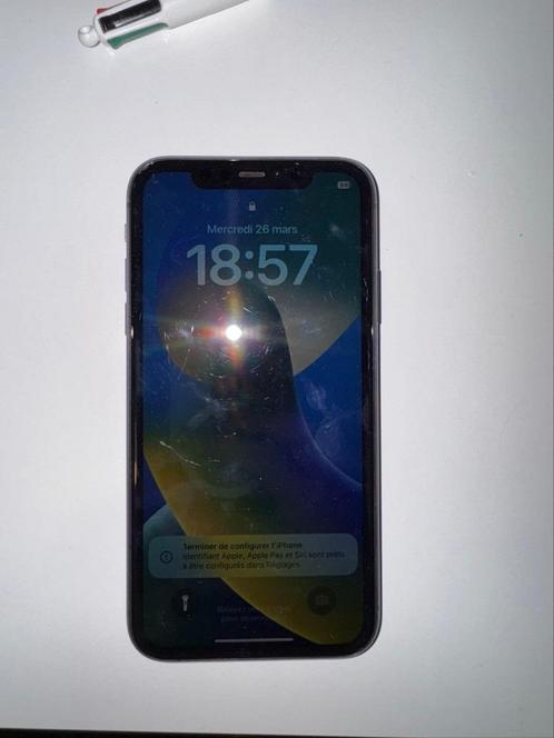 IPHONE 11, Telecommunicatie, Mobiele telefoons | Apple iPhone, Zo goed als nieuw, 128 GB, iPhone 11, Zwart, Ophalen