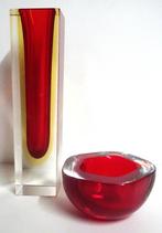2 Sommerso vazen, Murano, Ophalen of Verzenden