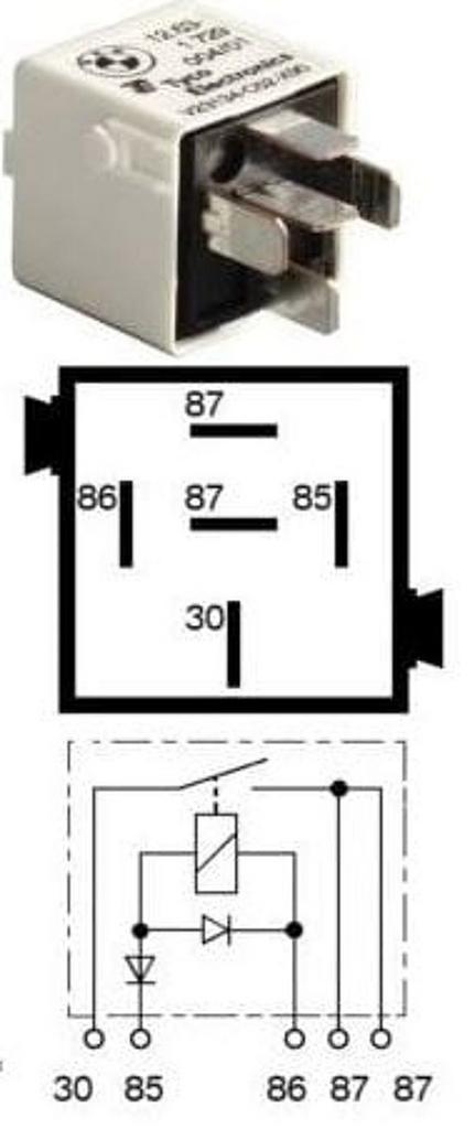Relais NO Contact ECU relais white BMW 3 / 5 / 7 / Z3  E30 E, Auto-onderdelen, Elektronica en Kabels, BMW, Nieuw, Ophalen of Verzenden