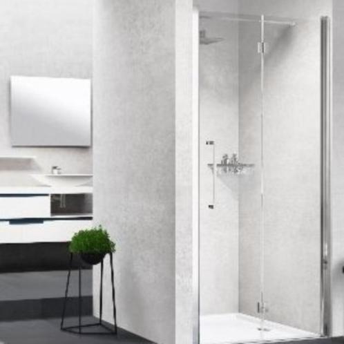 Novellini Young 1BS douche vouwdeur, Doe-het-zelf en Bouw, Sanitair, Nieuw, Douche, Chroom, Glas, Ophalen