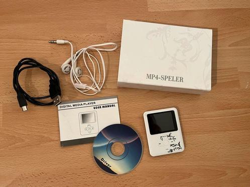 MP4 speler wit met tekeningen op speler🎼🎧🎙️🎼🎧, Audio, Tv en Foto, Mp4-spelers, Zo goed als nieuw, Ophalen
