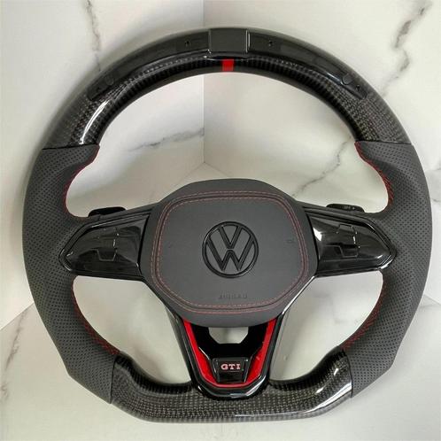 Volkswagen Golf 8 GTI R stuur LED rood carbon, Auto-onderdelen, Besturing, Volkswagen, Nieuw, Ophalen of Verzenden