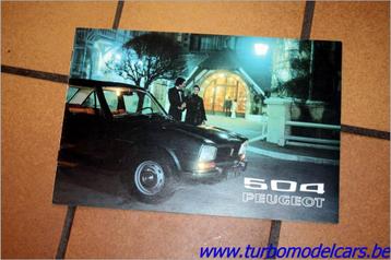 Folder Peugeot 504 1972 beschikbaar voor biedingen