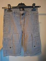 HM LOGG cargo short gestreept blauw wit jongens 128, Broek, Gebruikt, Verzenden, H&M