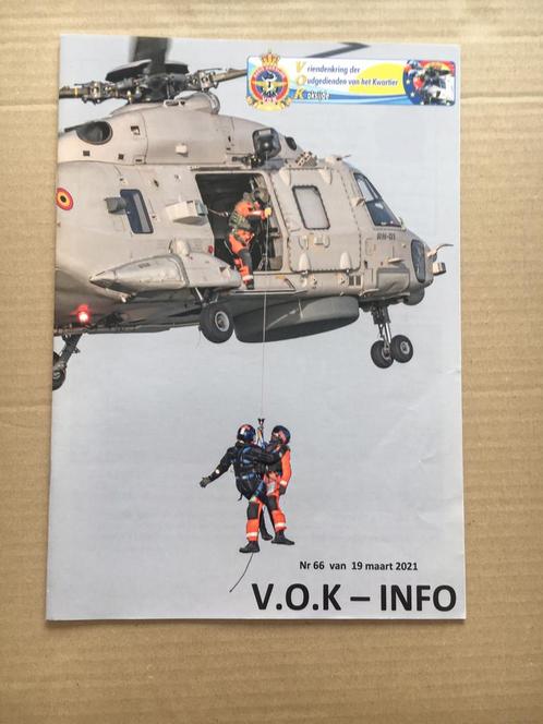 V.O.K. - INFO  -  Basis Koksijde - 19 maart 2021 - Nr. 66., Verzamelen, Luchtvaart en Vliegtuigspotten, Zo goed als nieuw, Boek of Tijdschrift