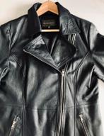 Soepele lederen jas maat 42/44 in zeer goede staat, Kleding | Dames, Zwart, Maat 42/44 (L), Sarandi, Ophalen of Verzenden