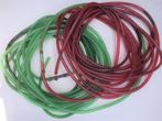 Tuinslang 38,5m transparant rode en groene kunststof, Gebruikt, Ophalen, Tuinslang