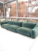 Marenco 3-zit green velvet, Trois personnes, Banc droit, Comme neuf, Enlèvement