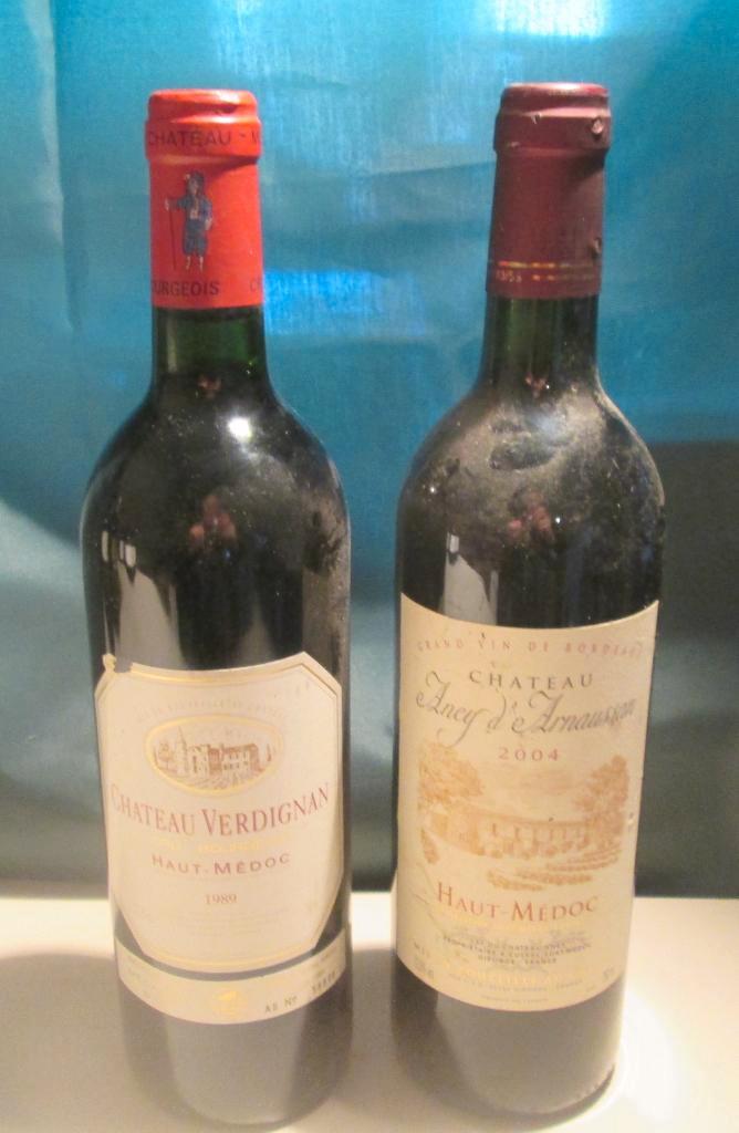 2x Rode Haut-Medoc Wijnen - 1989 / 2004, Verzamelen, Wijnen, Zo goed als nieuw, Rode wijn, Frankrijk, Vol, Ophalen of Verzenden