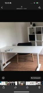 Wit bureau met stoel, Huis en Inrichting, Ophalen, Zo goed als nieuw, Bureau