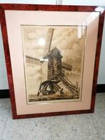 Luizenmolen anderlecht - lode de potter. Epreuve d'artiste, Antiek en Kunst, Ophalen of Verzenden