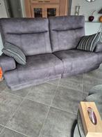 Antracietgrijze microvezel lounge., Huis en Inrichting, Ophalen, Zo goed als nieuw