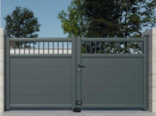 tuinpoort draaipoort aluminium SYLVAIN, Tuin en Terras, Tuinpoorten, Gebruikt, Draaipoort, Aluminium, Ophalen