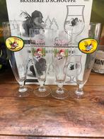 4 glazen houblon chouffe, Verzamelen, Glas en Drinkglazen, Ophalen of Verzenden, Zo goed als nieuw