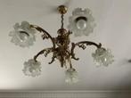 Luster met 5 bloemen, Huis en Inrichting, Ophalen, Zo goed als nieuw, Glas
