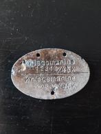Dogtag soldaat marine, Ophalen of Verzenden, Marine, Embleem of Badge