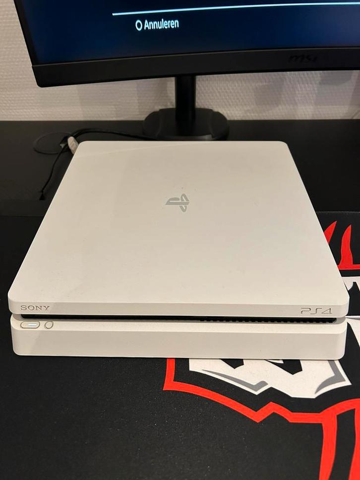 Ps4 slim wit 500gb in zeer mooie staat!, Games en Spelcomputers, Spelcomputers | Sony PlayStation 4, Zo goed als nieuw, Slim, 500 GB