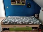 Uitschuifbaar kinderbed, Ophalen, Overige kleuren, Steigerhout, 200 cm