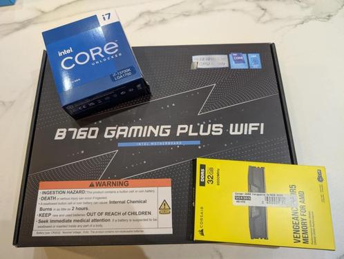 Upgrade kit: i7 13700K - MSI B760 Wifi/BT - 32GB Ram DDR5, Computers en Software, Moederborden, Zo goed als nieuw, Intel, DDR5