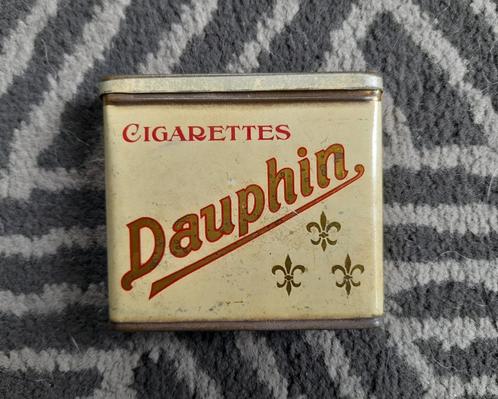 Boite cigarettes  Dauphin  sigarettenblikje, Verzamelen, Blikken, Gebruikt, Overige, Verzenden