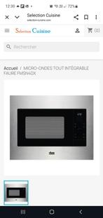 Nieuwe roestvrijstalen FAURE FMSN4DX inbouwmagnetron, Ophalen, Nieuw