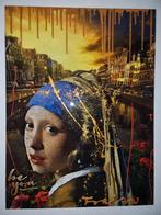 Fille avec une boucle d'oreille en perle sur toile Fabian, Enlèvement