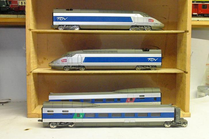 MEHANO RAME TGV POS SNCF - PAS SNCB NMBS HO DC, Hobby en Vrije tijd, Modeltreinen | H0, Zo goed als nieuw, Treinset, Gelijkstroom